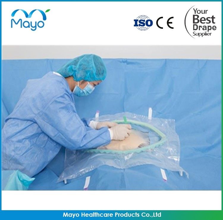 Disposable Medical Surgical Cesarean Drape with Incise Film , C Section