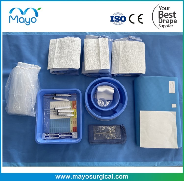 Cath Lab Angiography Drape Pack PE Disposable Sterile Surgical Drapes